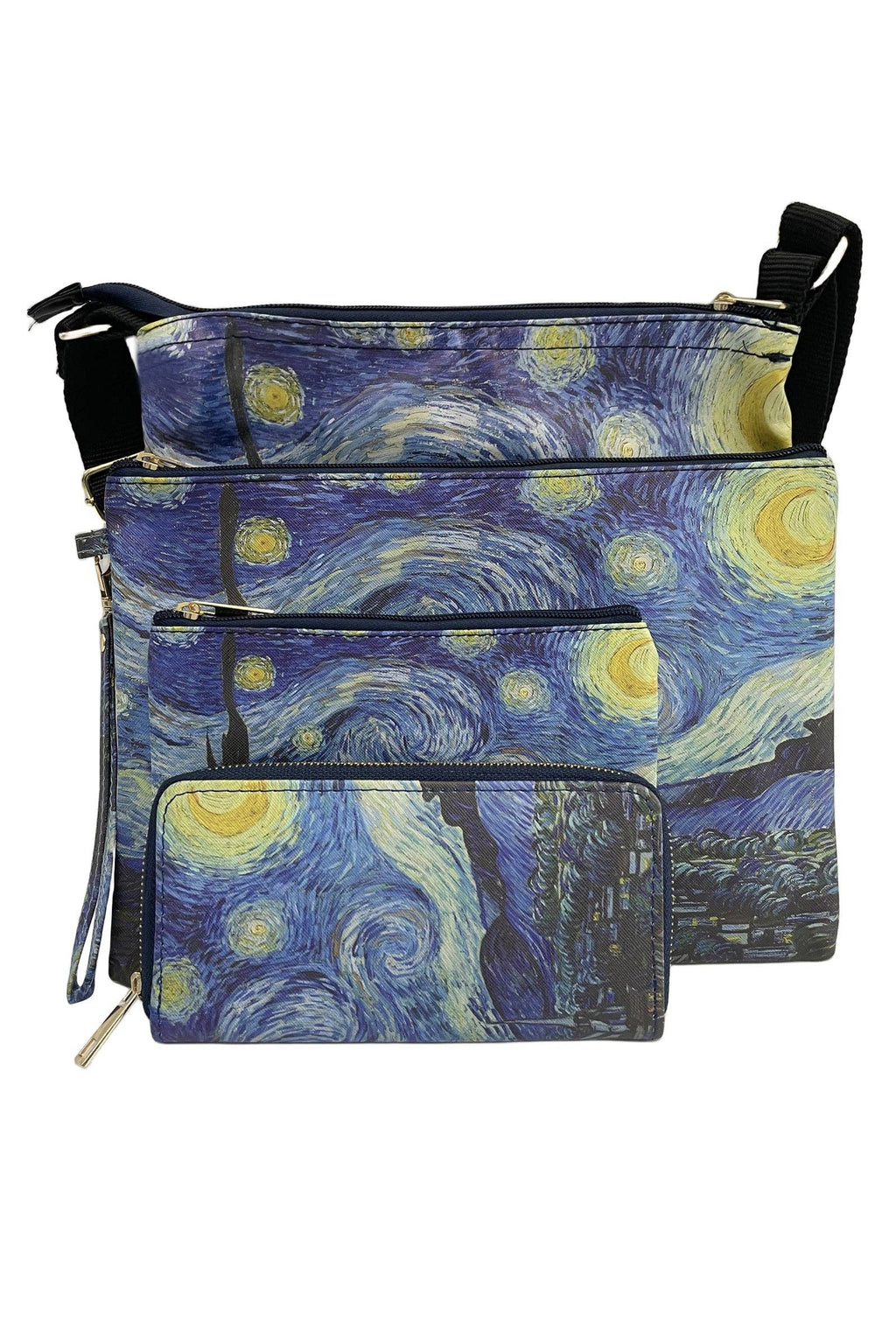 Van Gogh Starry Night Print - Crossbody: Cross Body