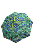 Van Gogh Irises Print Umbrella (Short): Blue