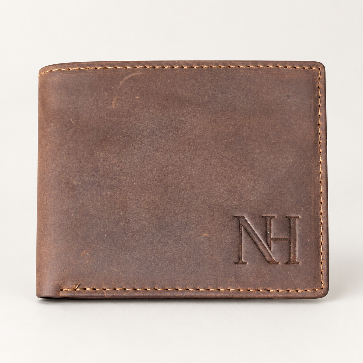The Northumbrian Hide Brown Leather Bifold Wallet