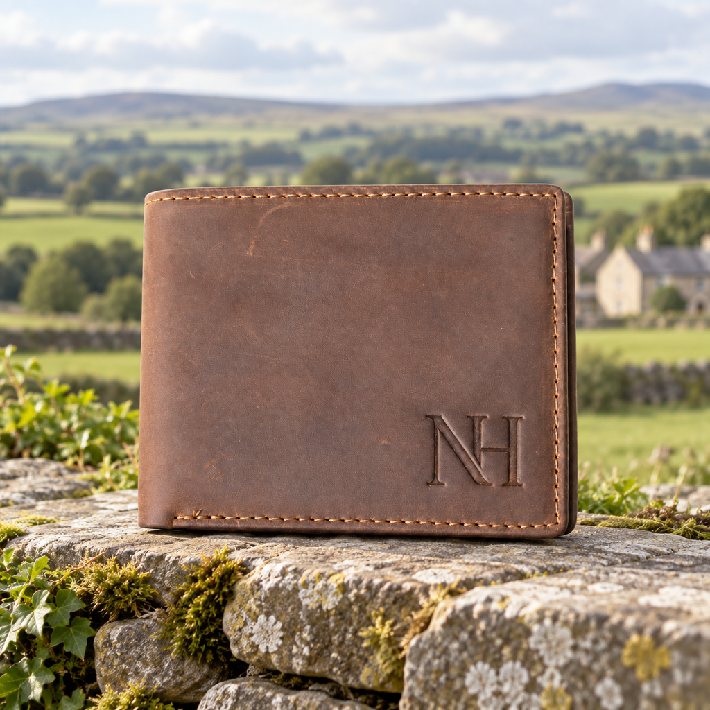 The Northumbrian Hide Brown Leather Bifold Wallet