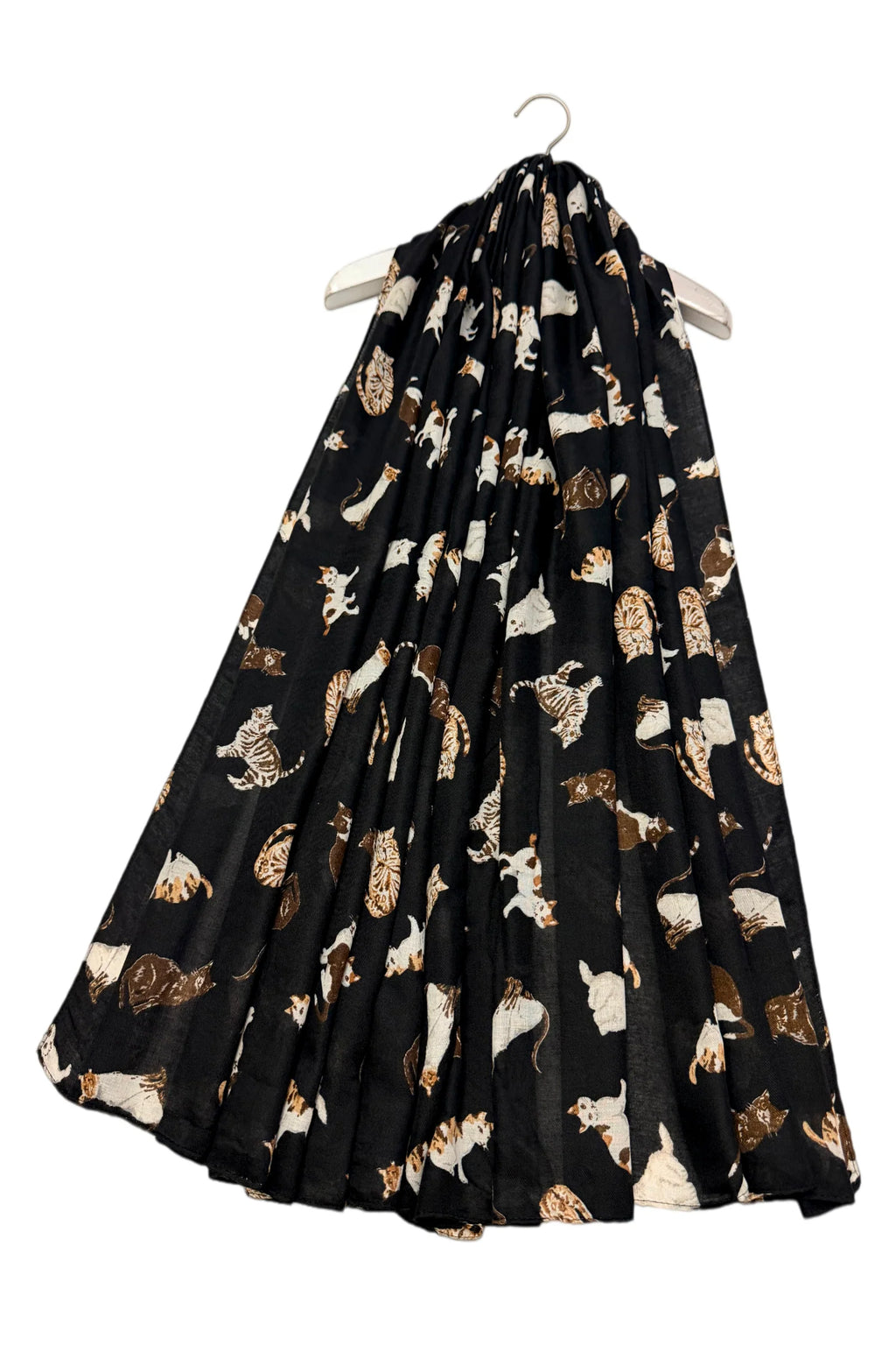 Black Country Cats Print Scarf