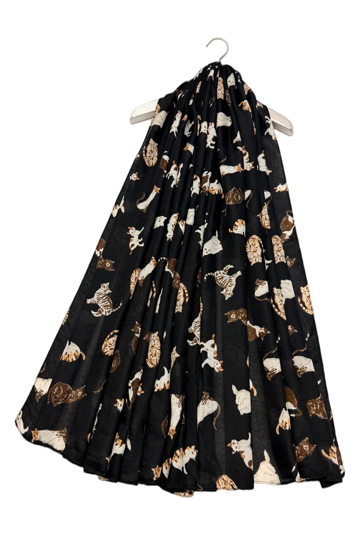 Black Country Cats Print Scarf