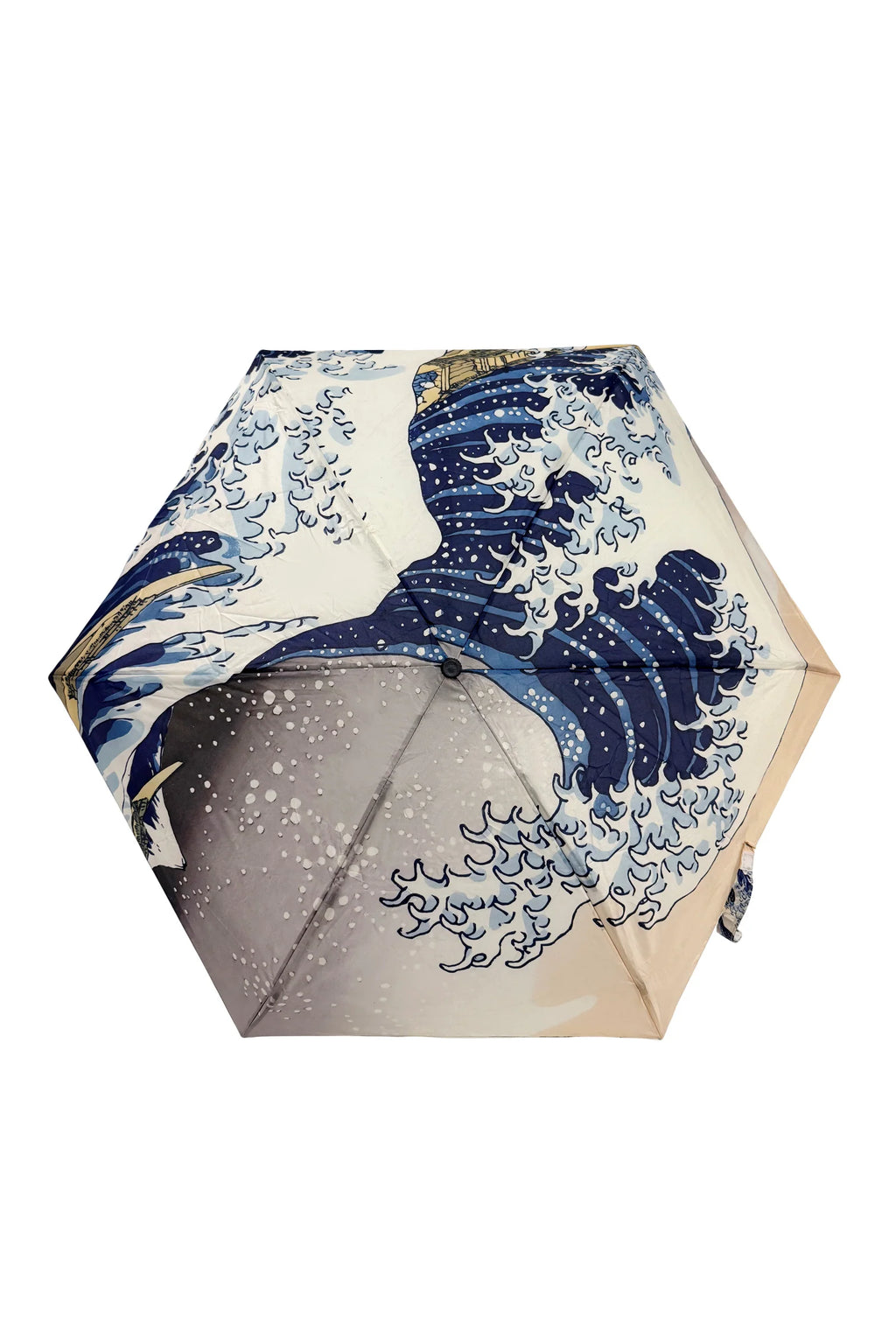 Hokusai Great Wave Compact Travel Umbrella