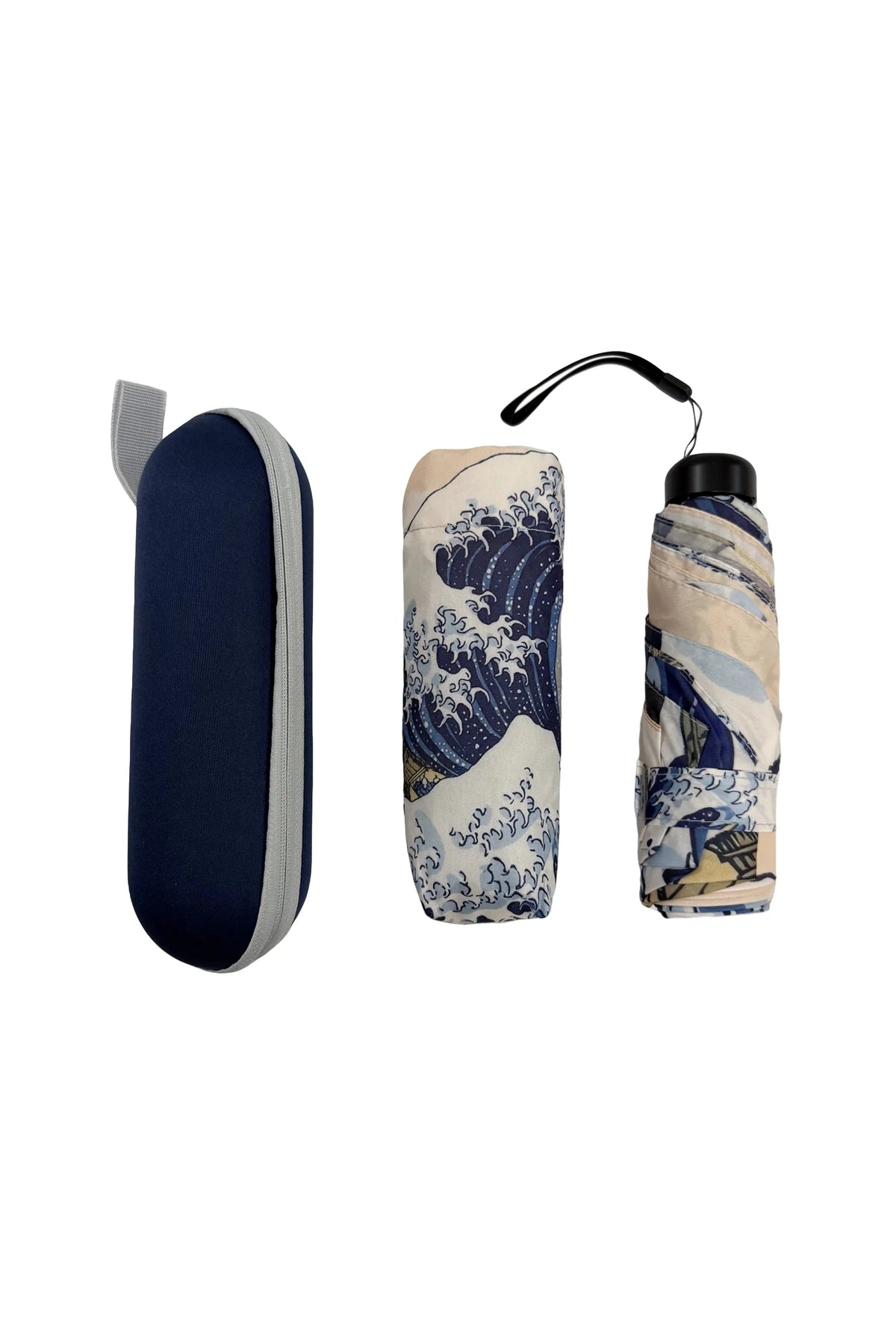 Hokusai Great Wave Compact Travel Umbrella