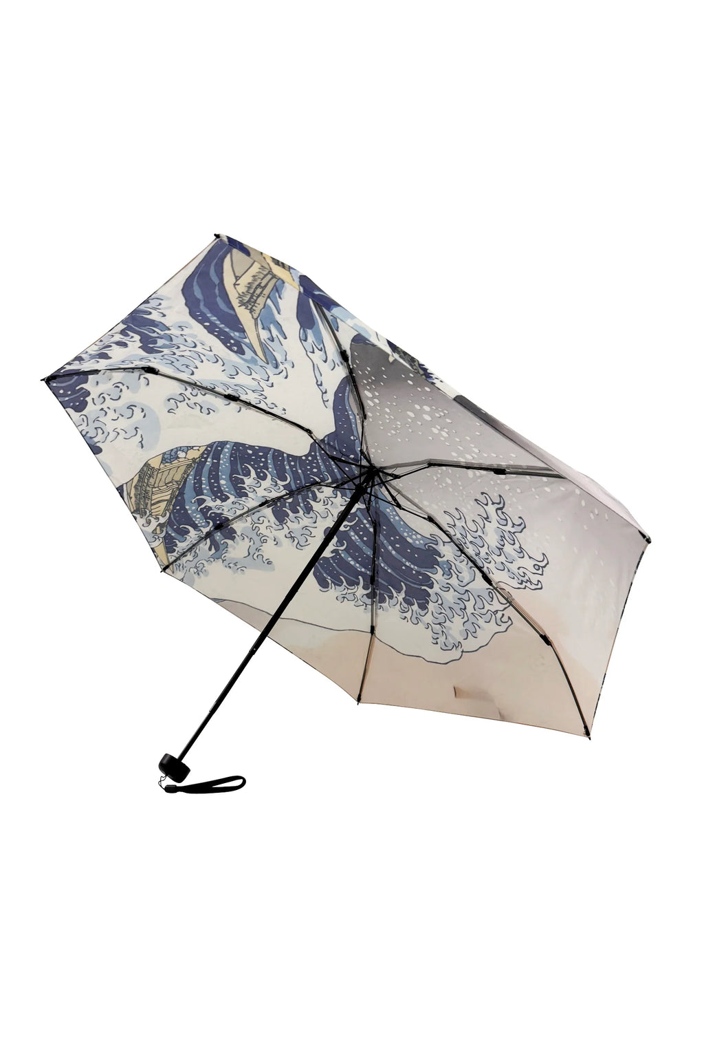 Hokusai Great Wave Compact Travel Umbrella