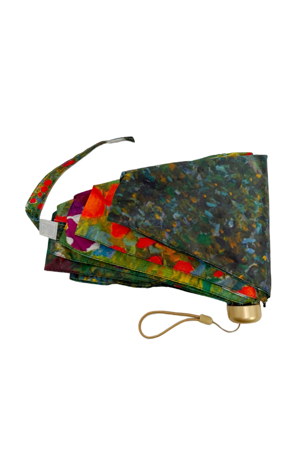 Klimt Flower Garden Compact Travel Umbrella