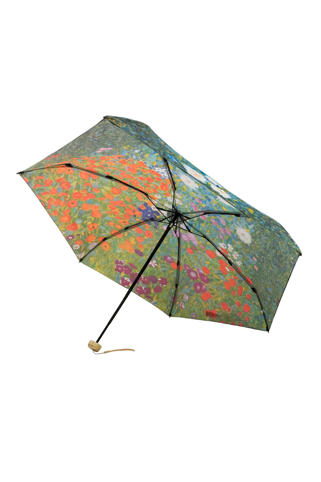 Klimt Flower Garden Compact Travel Umbrella