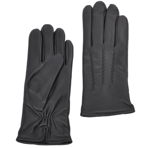 Lindisfarne Women's Classic Leather Gloves – Black
