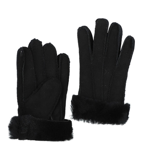 Embleton Women's Suede Sheepskin Gloves – Black