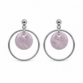 Blushed Lilac Stud Hoop