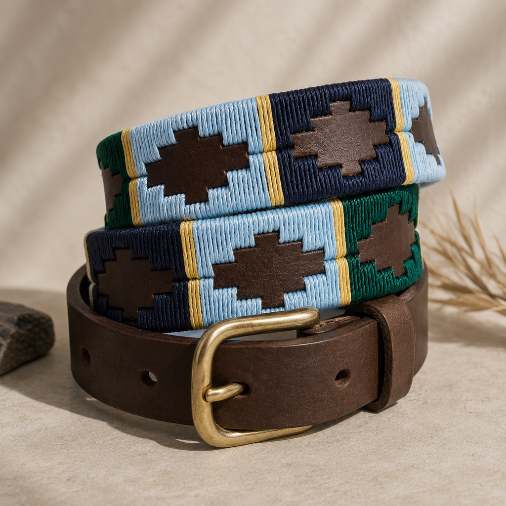 Polo Belt - Blue and Green
