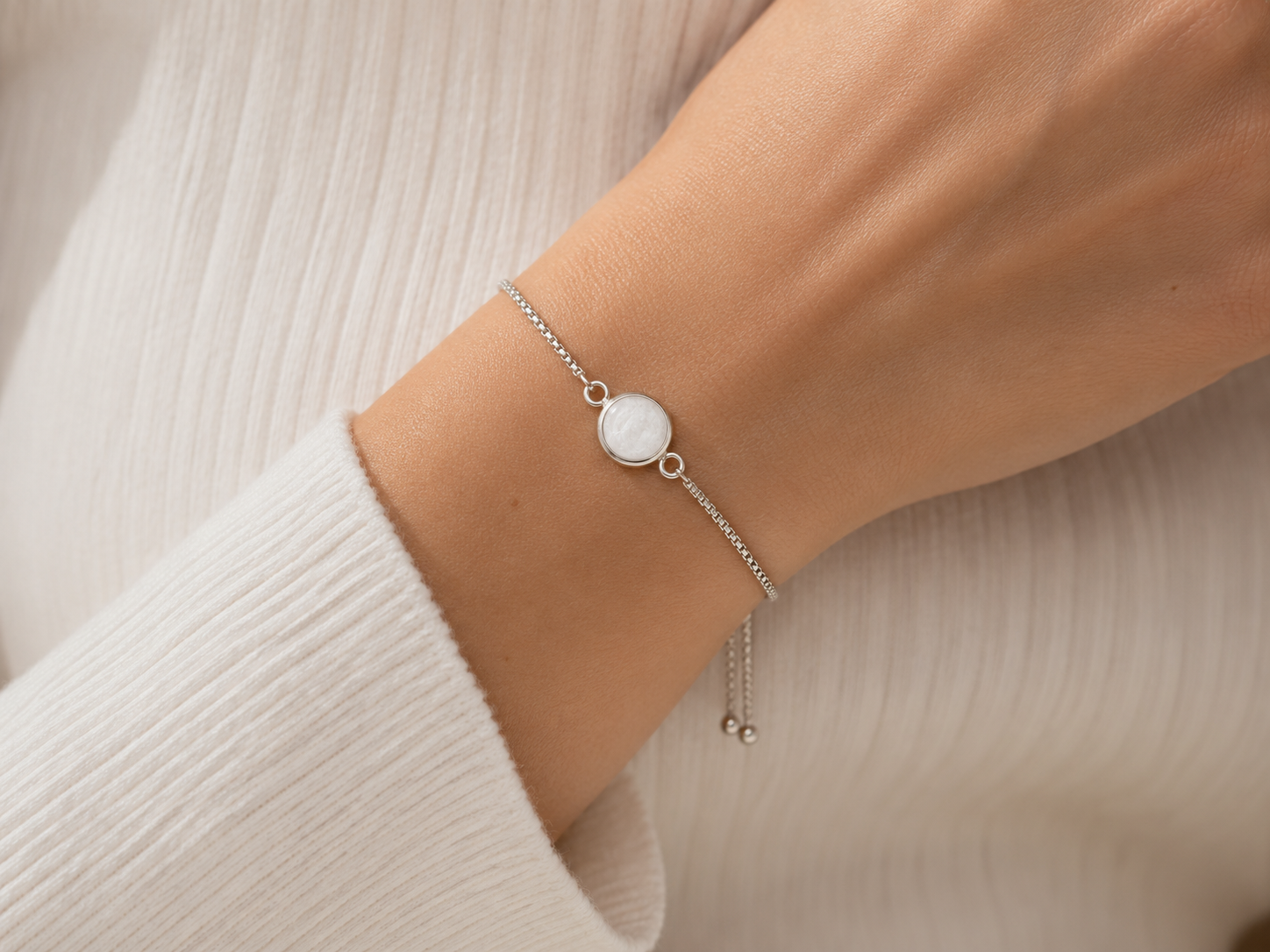 Blushed Lilac Adjustable Bracelet