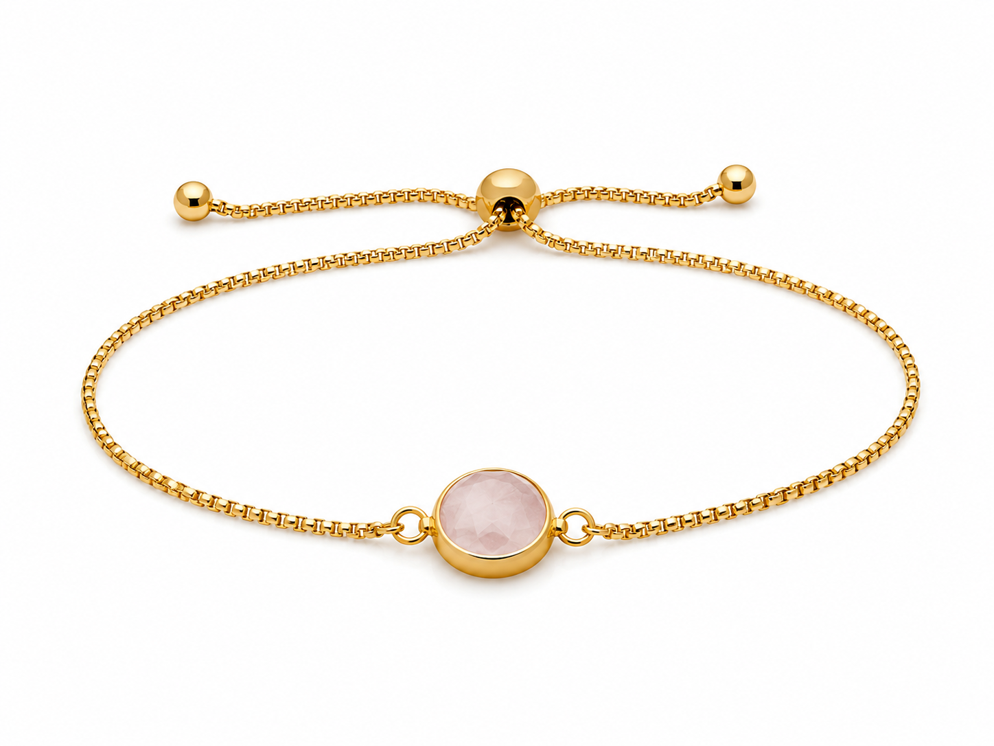 Rose Quartz Adjustable Bracelet