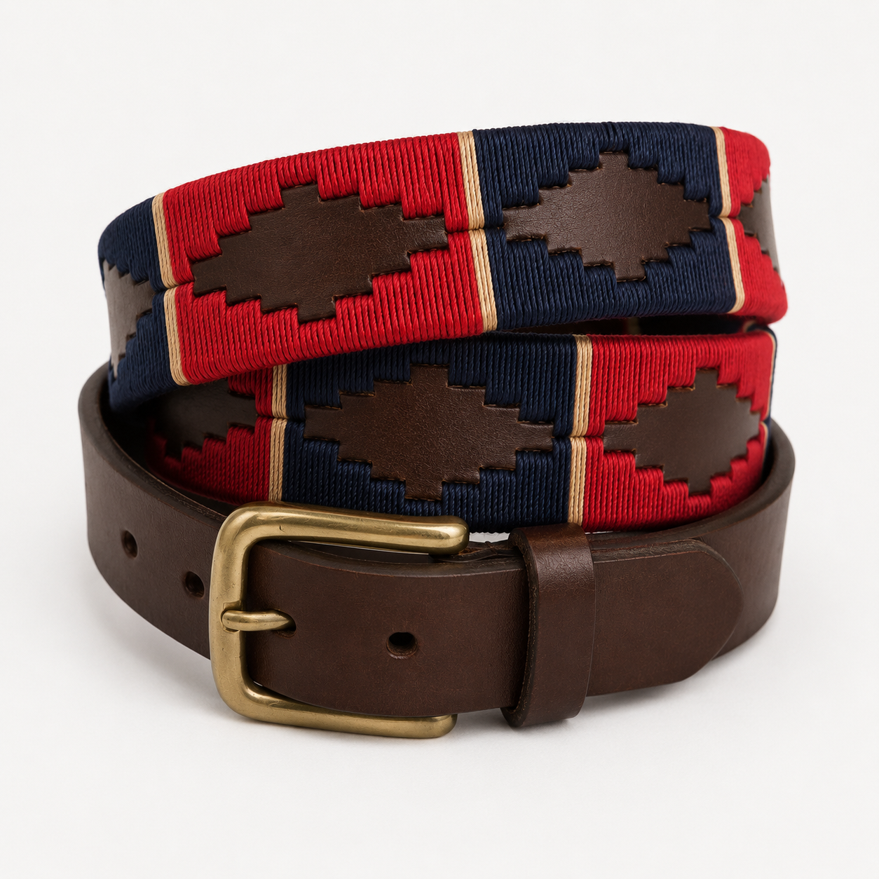 Polo Belt - Blue and Red