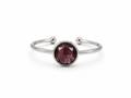 Amaranth Purple Adjustable Slim Ring