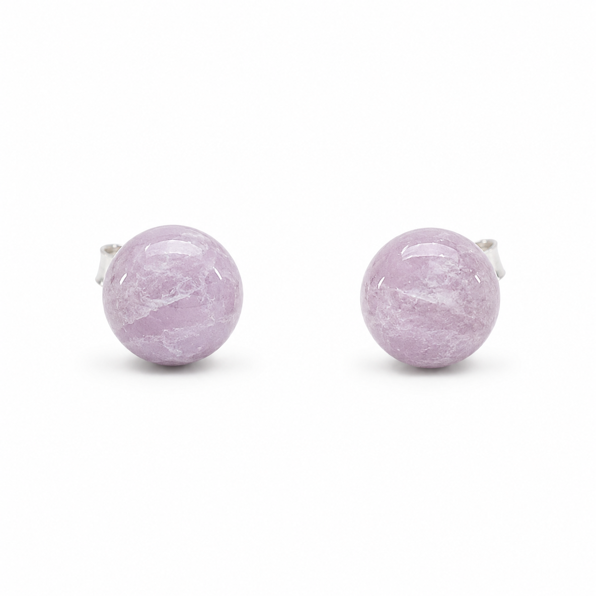 Rose Quartz Small Round Stud