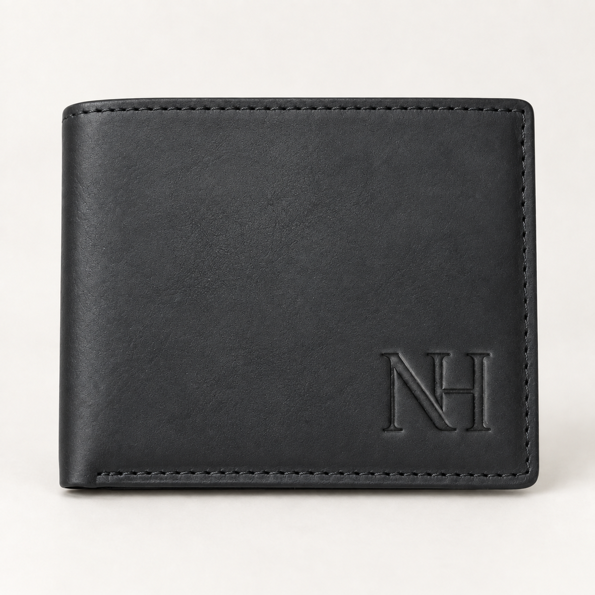The Northumbrian Hide Black Leather Bifold Wallet