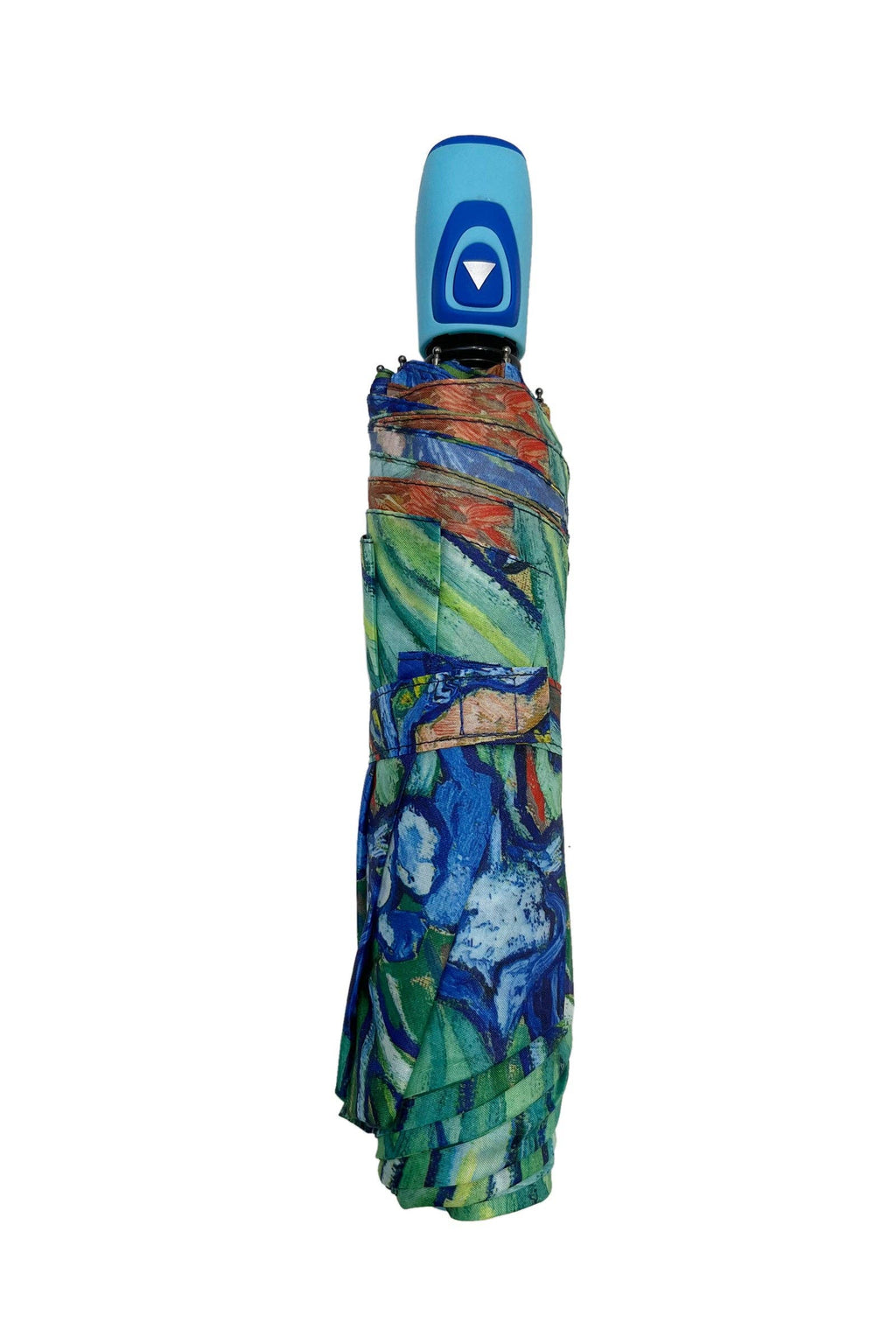 Van Gogh Irises Print Umbrella (Short): Blue