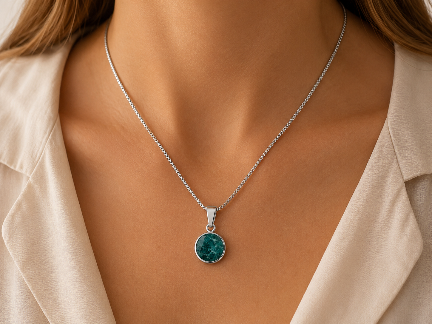 Alexandrite Green Necklace