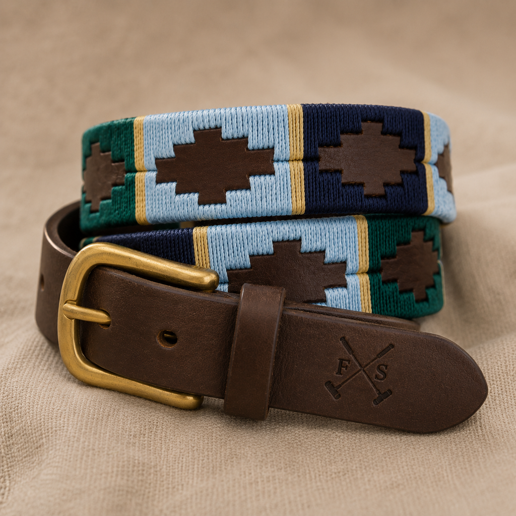 Polo Belt - Blue and Green