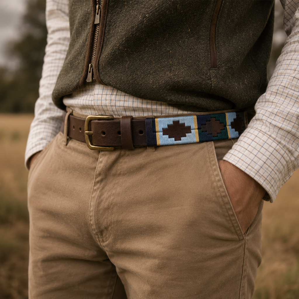 Polo Belt - Blue and Green
