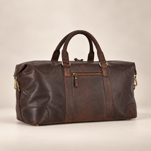 Brandy Leather Holdall