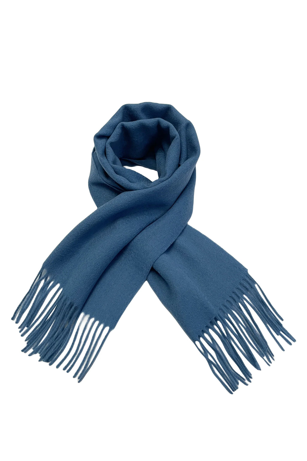 Fieldstone Northumberland Coastal Blue Wool Scarf