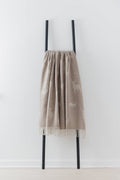 Nature Stag Fawn merino lambswool throw by Remony