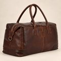 Milled Tan Leather Holdall