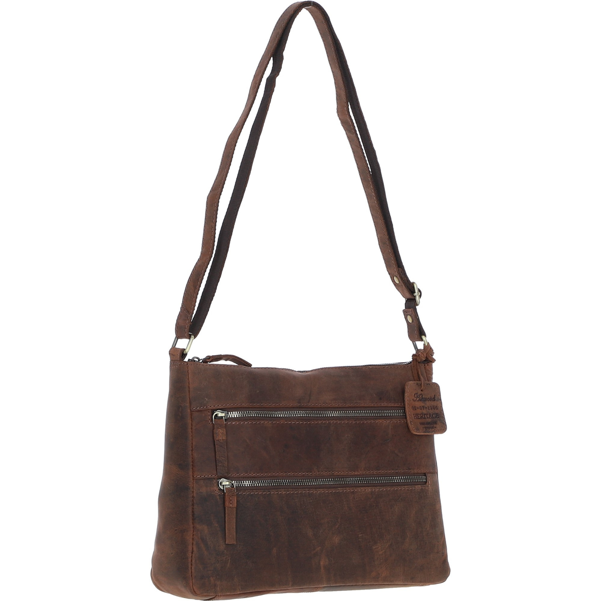 Bewdley Brown Leather Crossbody Bag