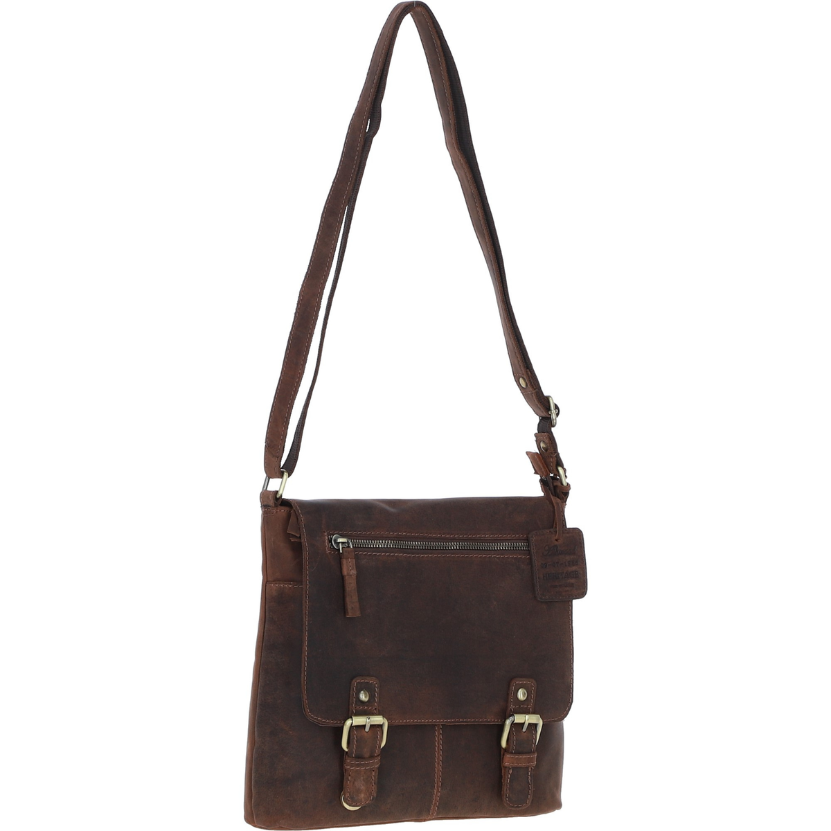 Cheltenham Brown Leather Crossbody Bag