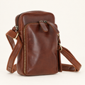 Chestnut Leather Crossbody Bag