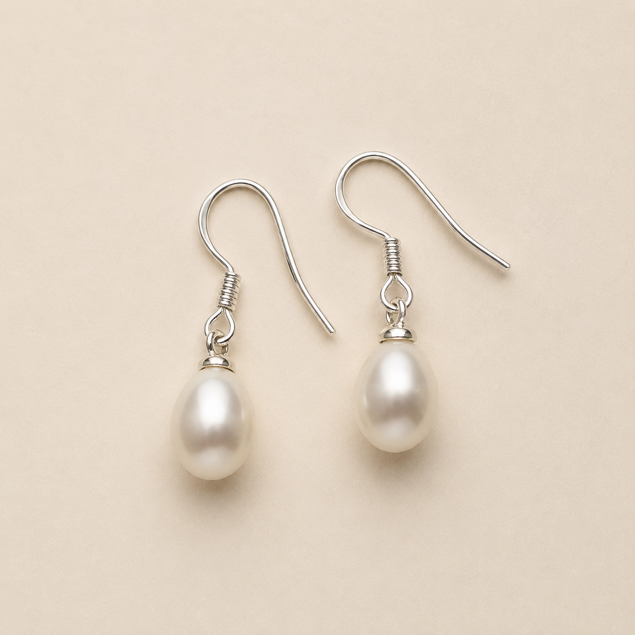 Sterling Silver Freshwater Pearl Drop Earrings