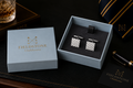 Silver Chequeboard Cufflinks