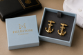 Gold-Tone Anchor Cufflinks
