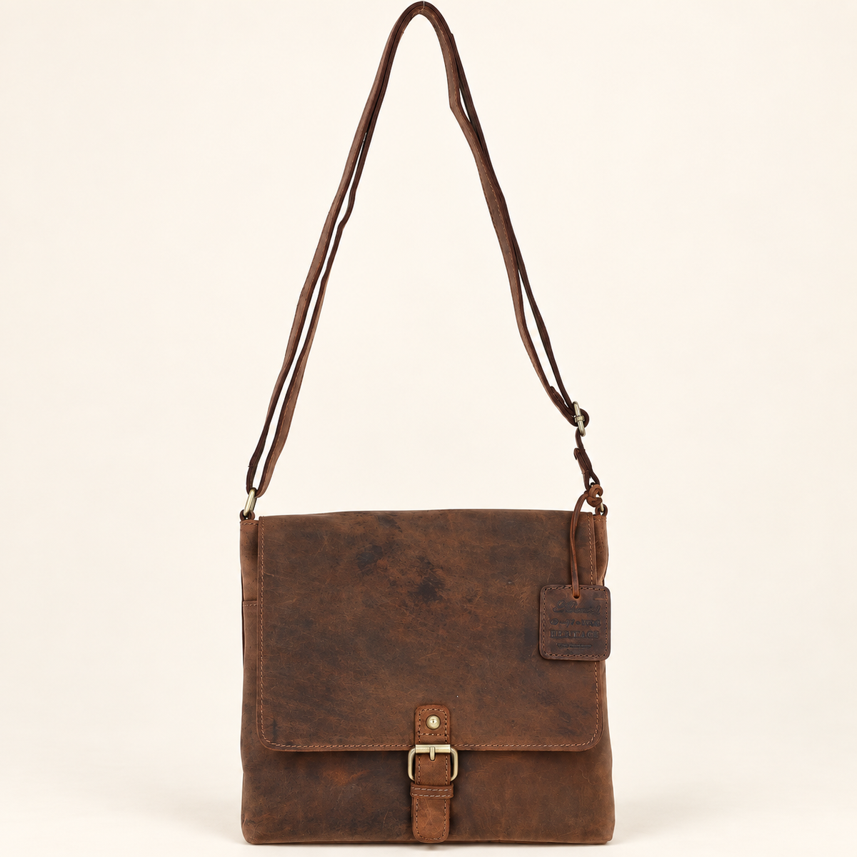 Malvern Brown Leather Crossbody Bag