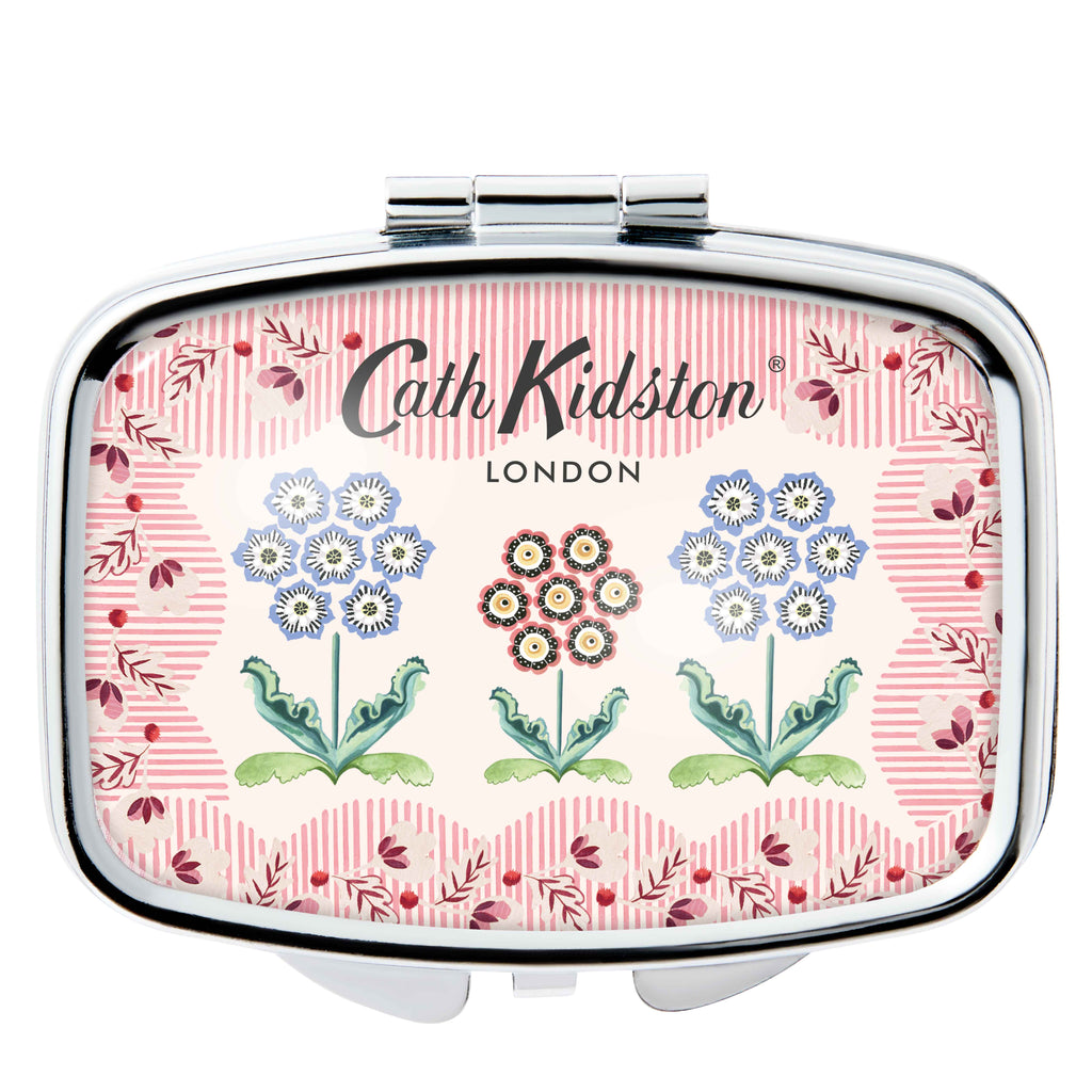 Woven Flowers Mirror Compact Lip Balm