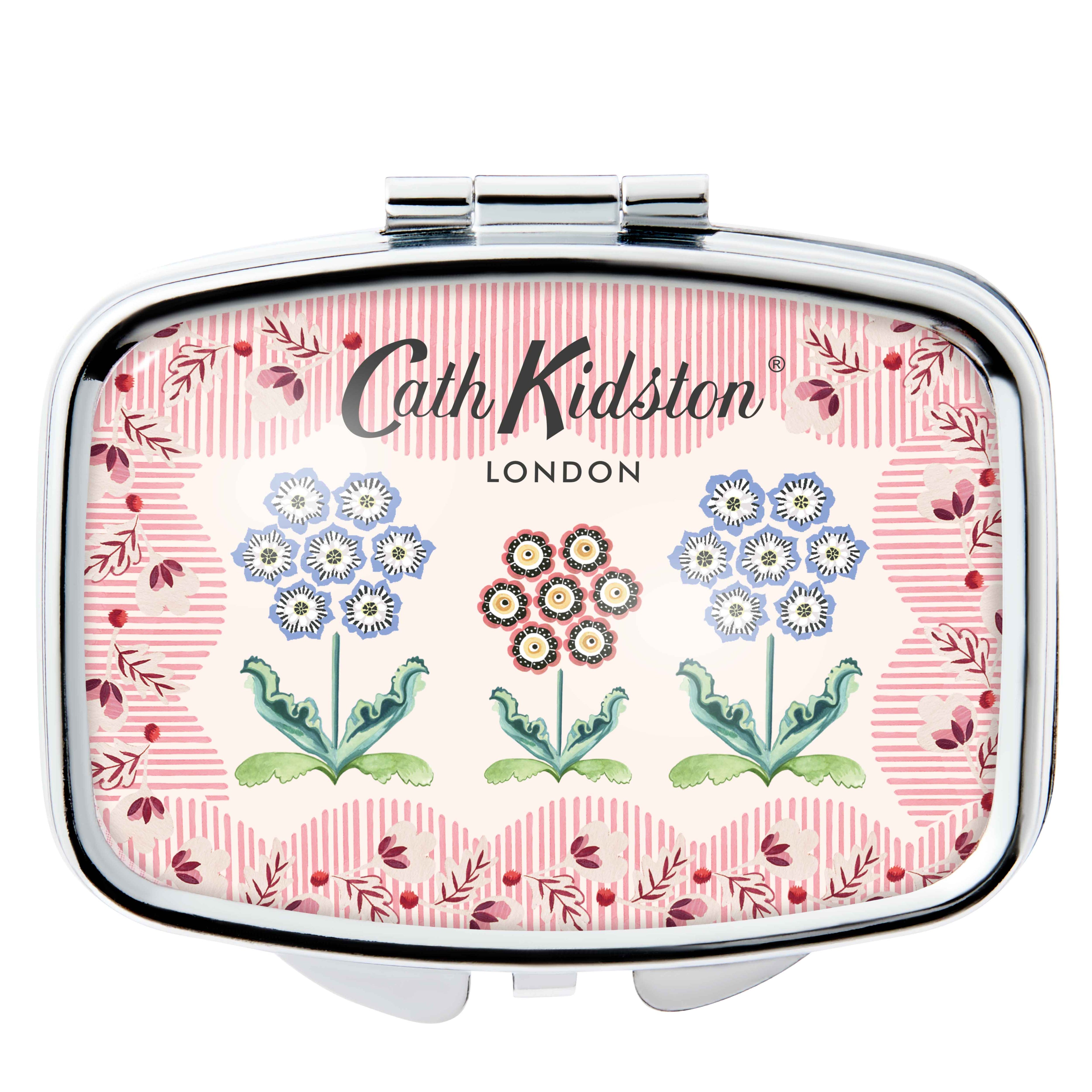 Woven Flowers Mirror Compact Lip Balm