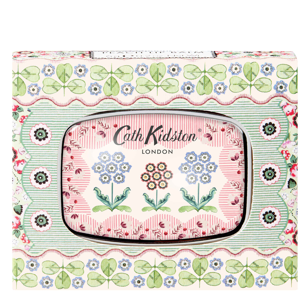 Woven Flowers Mirror Compact Lip Balm