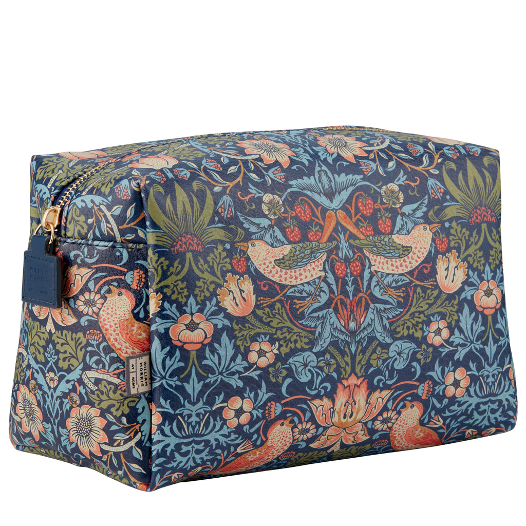 Strawberry Thief Large Wash Bag - Blue