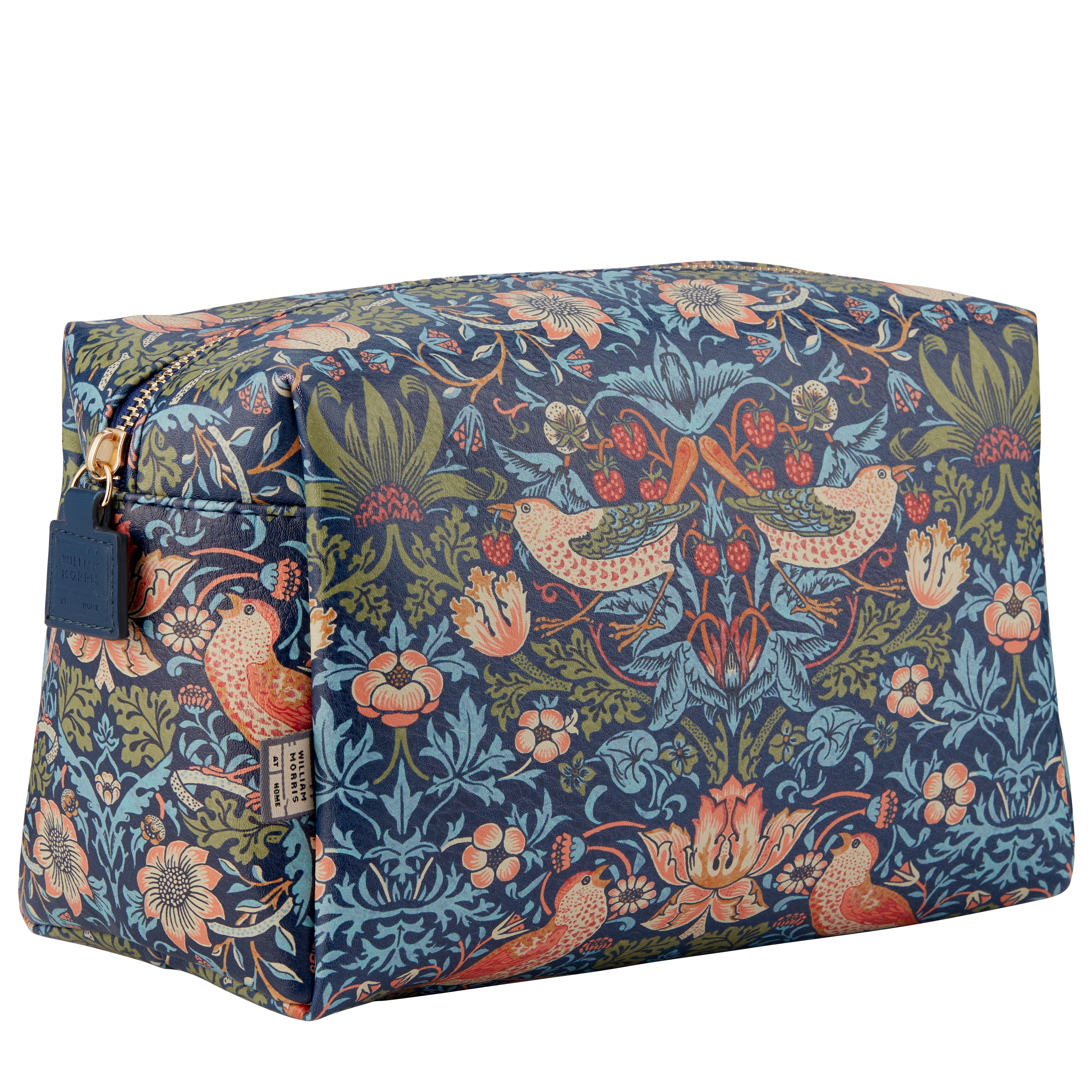Strawberry Thief Large Wash Bag - Blue
