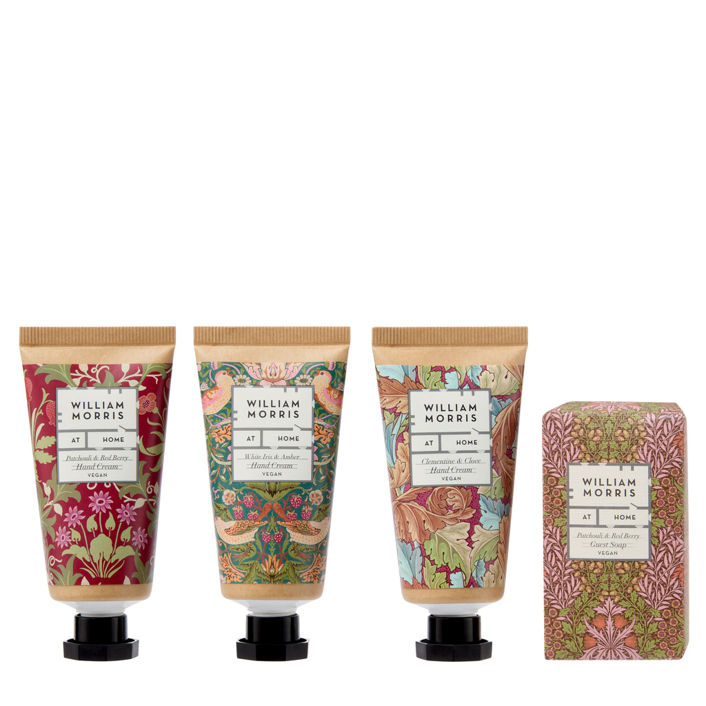 Oak & Willow Velvet Drawstring Pouch (Hand Creams 3 x 30ml & Guest Soap 50g)