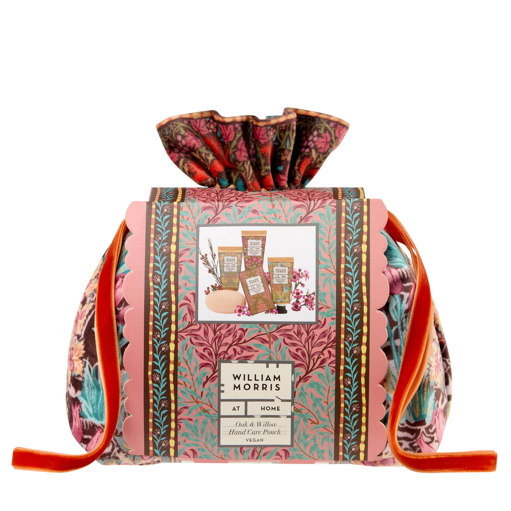 Oak & Willow Velvet Drawstring Pouch (Hand Creams 3 x 30ml & Guest Soap 50g)