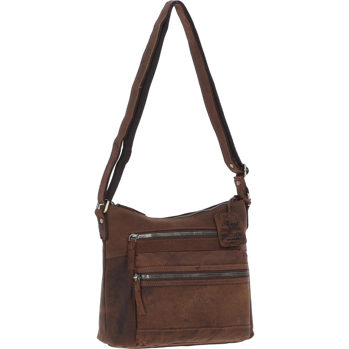 Gloucester Brown Leather Crossbody Bag