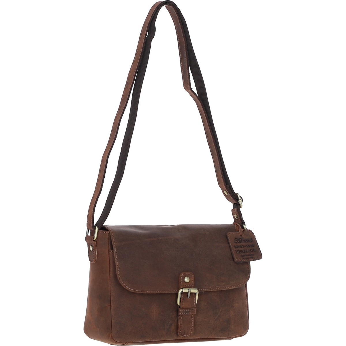Kidderminster Brown Leather Crossbody Bag
