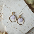 Blushed Lilac Stud Hoop
