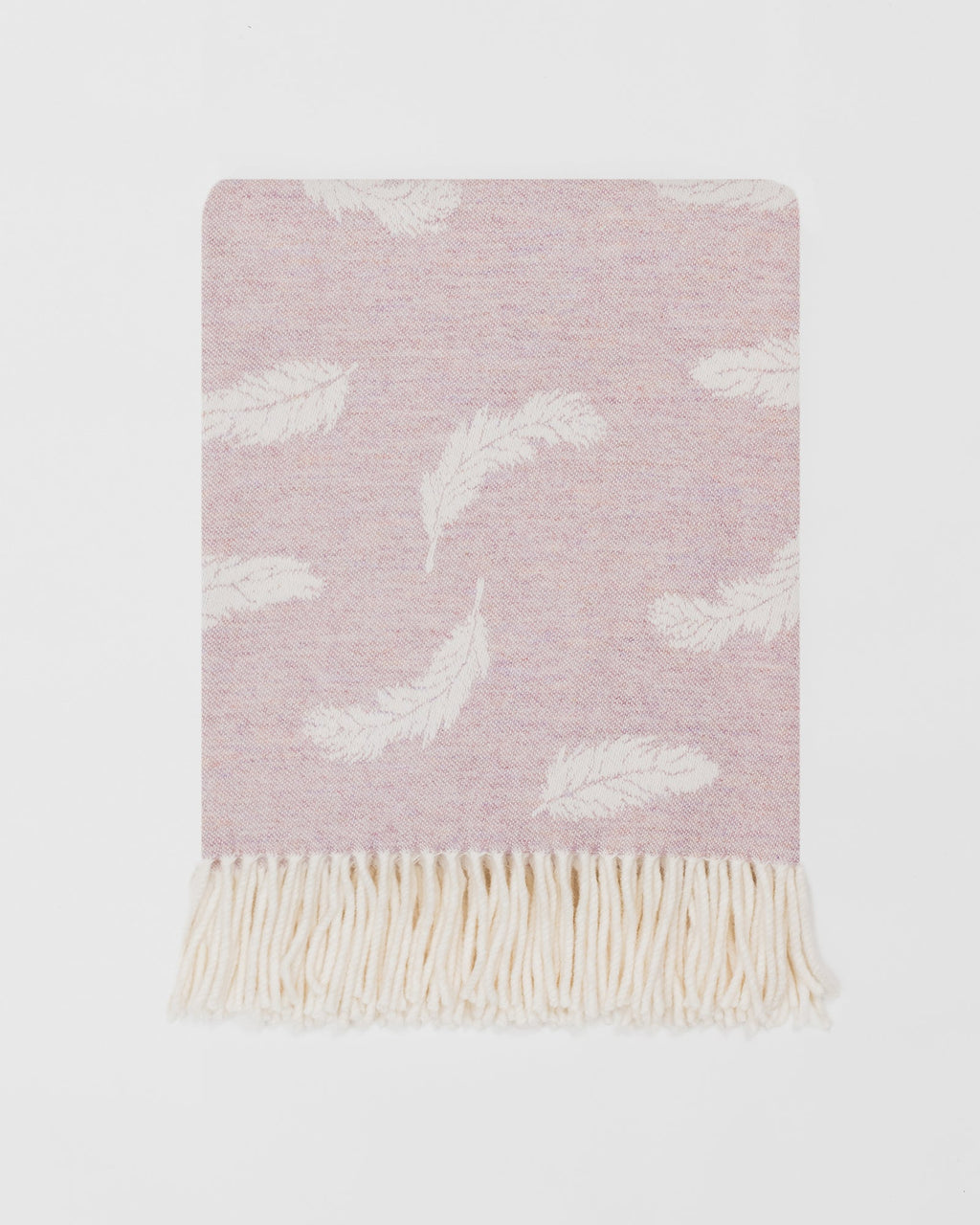Nature Feather Blossom merino lambswool throw by Remony - detail