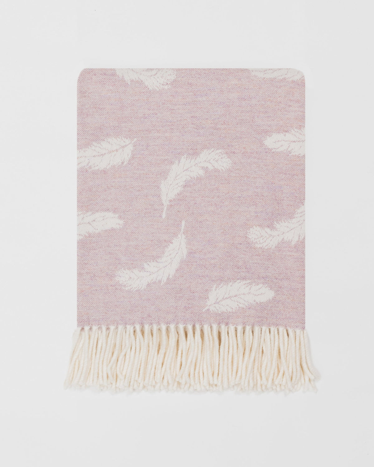 Nature Feather Blossom merino lambswool throw by Remony - detail