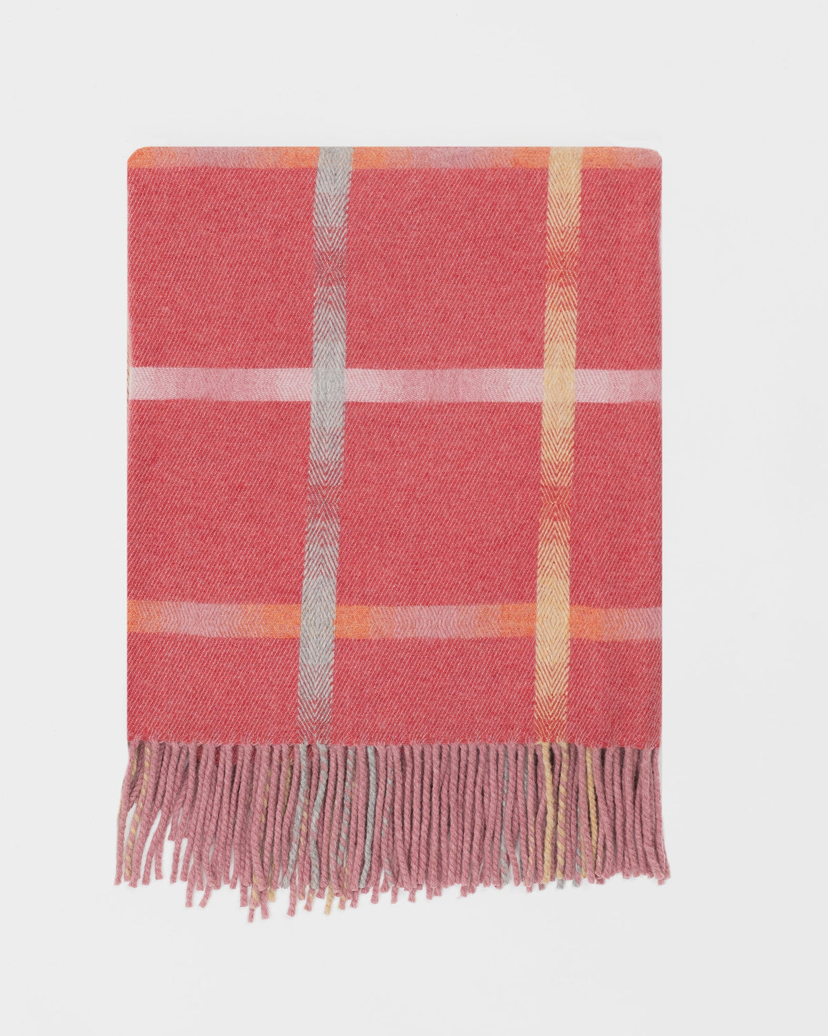 Maree Ember merino lambswool throw by Remony - detail