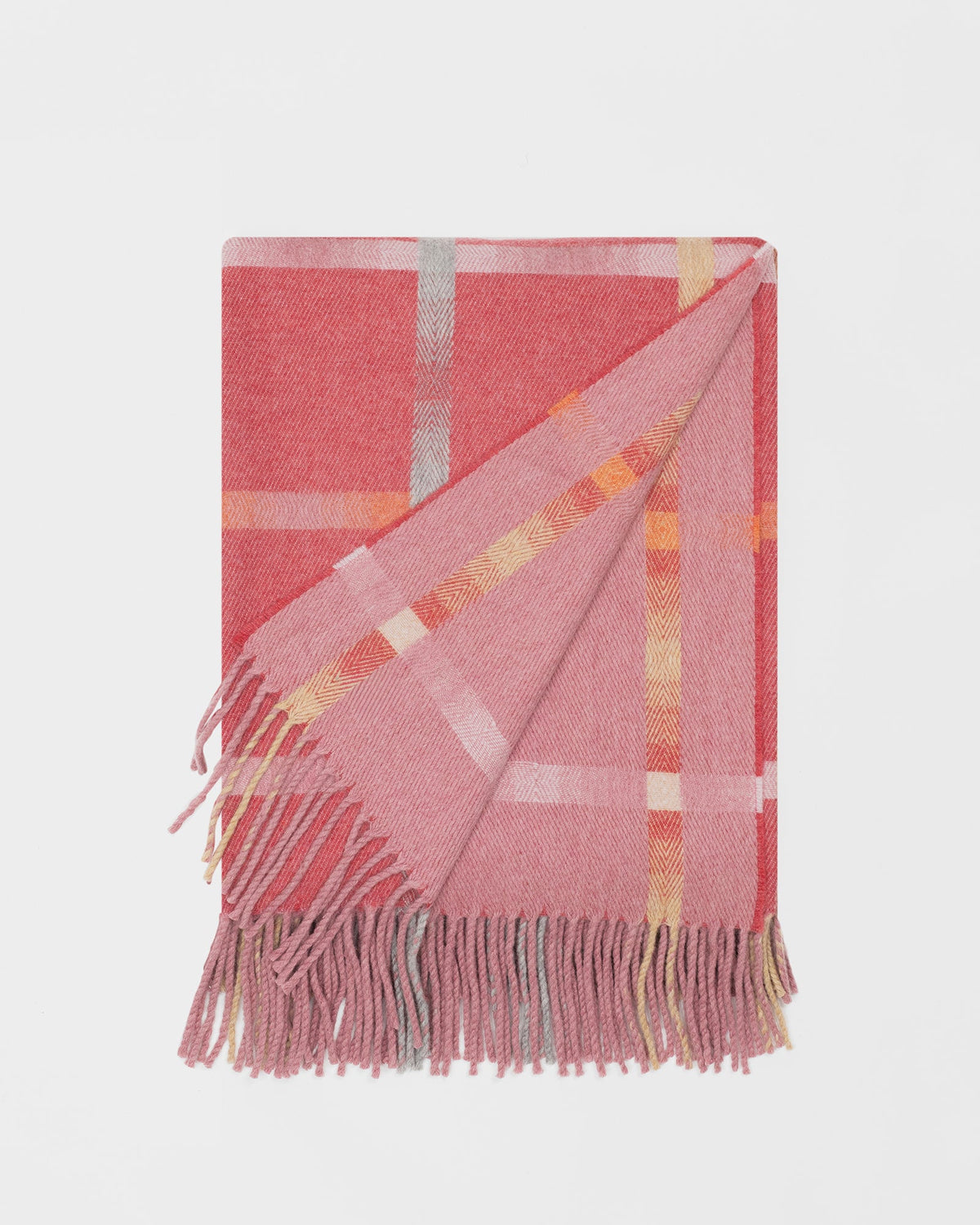 Maree Ember merino lambswool throw by Remony - detail